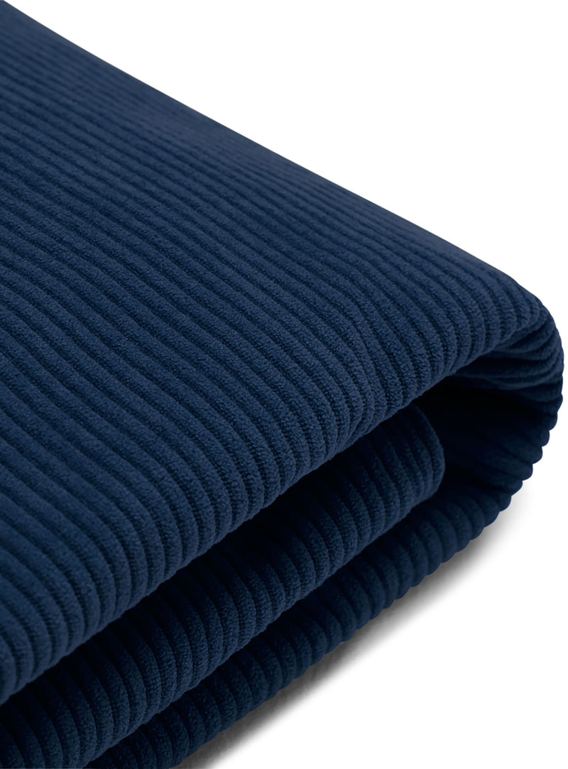 Slim Cord outfit in deep blue color.