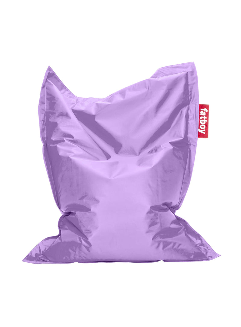 Fatboy Junior bean bag chair in lilac color, durable and water-resistant, perfect for kids&