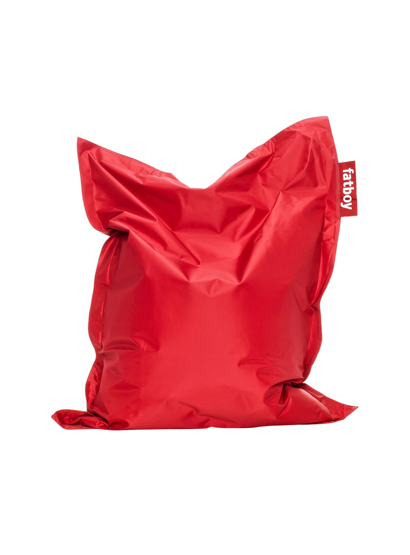Fatboy Junior bean bag chair in red color, durable and water-resistant, perfect for kids&