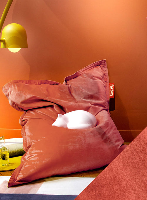 Fatboy Slim Velvet combines eco-friendly recycled velvet with elegant design, delivering luxurious comfort and sustainable style for modern Canadian homes.