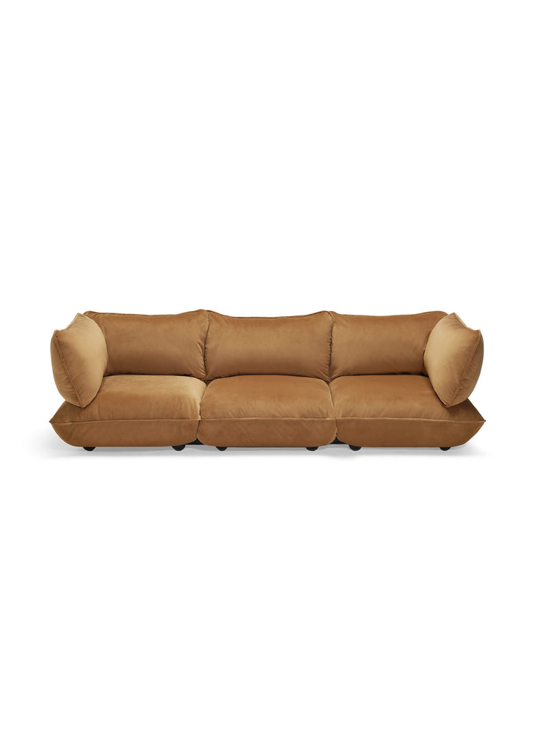 Fatboy Sumo 3-Seater Velvet Sofa – sustainable three-seater with recycled velvet fabric and soft, luxurious look.