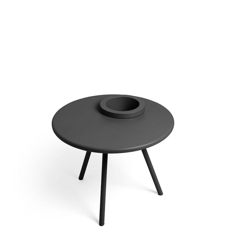 Bakkes, end table and planter, indoor and outdoor by Fatboy, anthracite