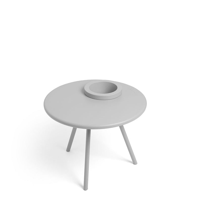 Bakkes, end table and planter, indoor and outdoor by Fatboy, light grey
