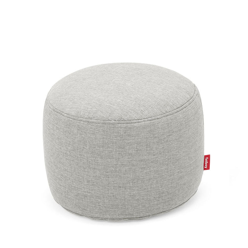 Fatboy Canada Point Outdoor, round ottoman, ideal as an occasional seat or footrest, in Olefin fabric, for outdoor and indoor use with a machine washable cover, mist