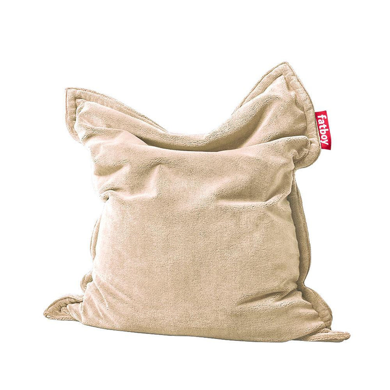 Fatboy Canada Slim Teddy, super-soft indoor bean bag, easy to clean, off-white