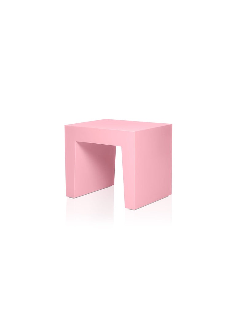 Fatboy Concrete Seat in candy color, versatile indoor and outdoor seating or side table, durable plastic with fillable base for stability in Canadian spaces.