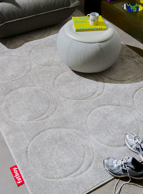 Fatboy Dot Carpet, a designer rug with hand-sheared circular patterns, perfect for adding softness and style to Canadian interiors.