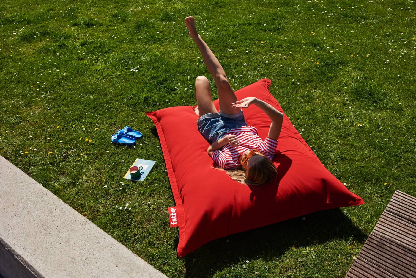 Fatboy Olefin Bean Bags: Ultimate relaxation for both indoor and outdoor spaces with durable, stylish design, perfect for gardens, balconies, or living rooms.