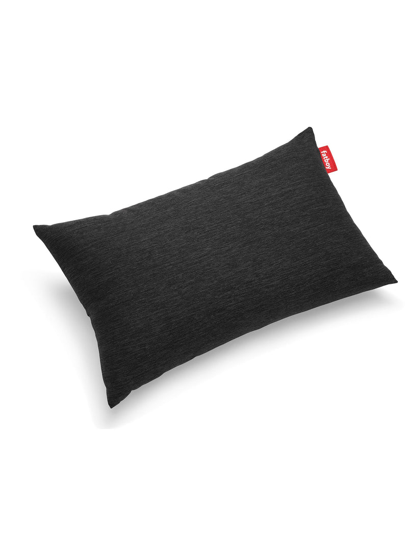 Fatboy King Pillow in thunder grey color, weather-resistant outdoor throw pillow with UV protection, perfect for Canadian patios and outdoor lounging.