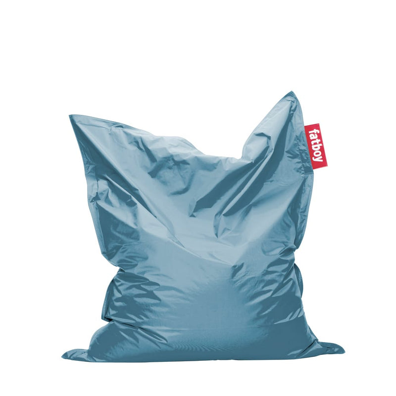 Fatboy Canada Slim, indoor bean bag in nylon, easy to clean, ice blue