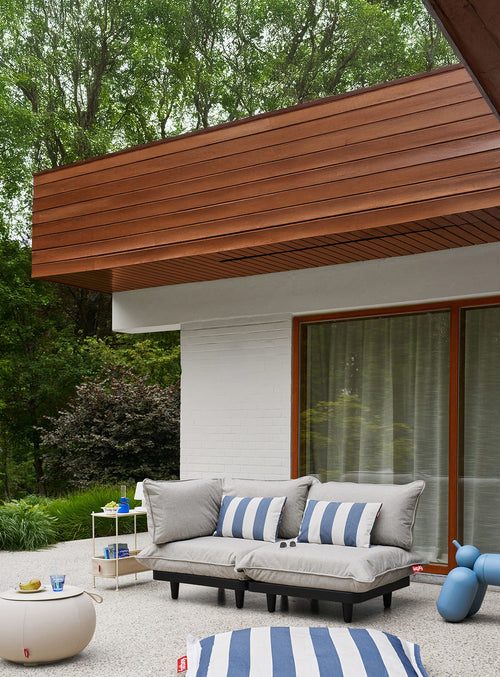 Paletti 2-Seater Sofa by Fatboy: A modern, adaptable outdoor lounge piece designed for comfort, crafted with high-quality materials for laid-back living.