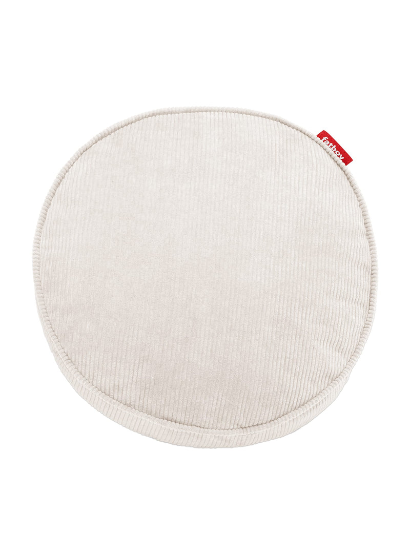 Fatboy Cord Pillow in cream color, a recycled corduroy throw pillow, perfect for eco-friendly comfort and style in Canadian homes.