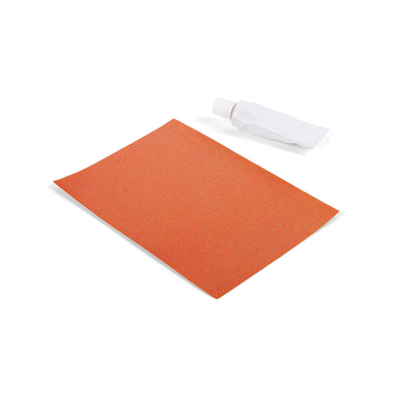 Repair kit in orange for nylon bean bags and ottomans by Fatboy.