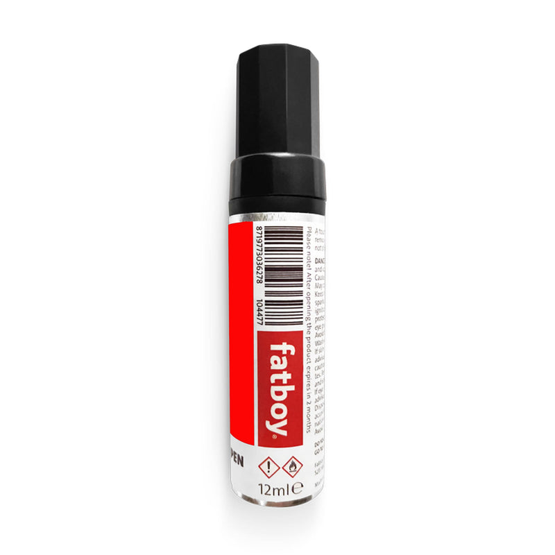 Retouch pen in industrial red for Toní products by Fatboy.