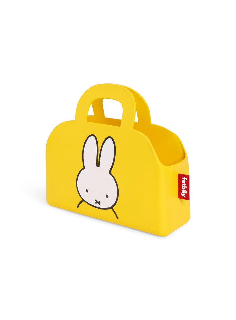Yellow EVA tote from the Fatboy x Miffy collection, featuring Miffy’s iconic face. Lightweight, water-repellent, and durable for everyday use.