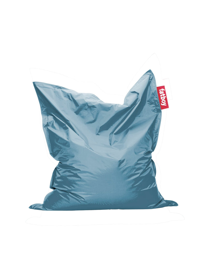 Fatboy Slim bean bag in ice blue color, a sleek and modern bean bag chair offering stylish comfort, perfect for minimalist Canadian homes and spaces.