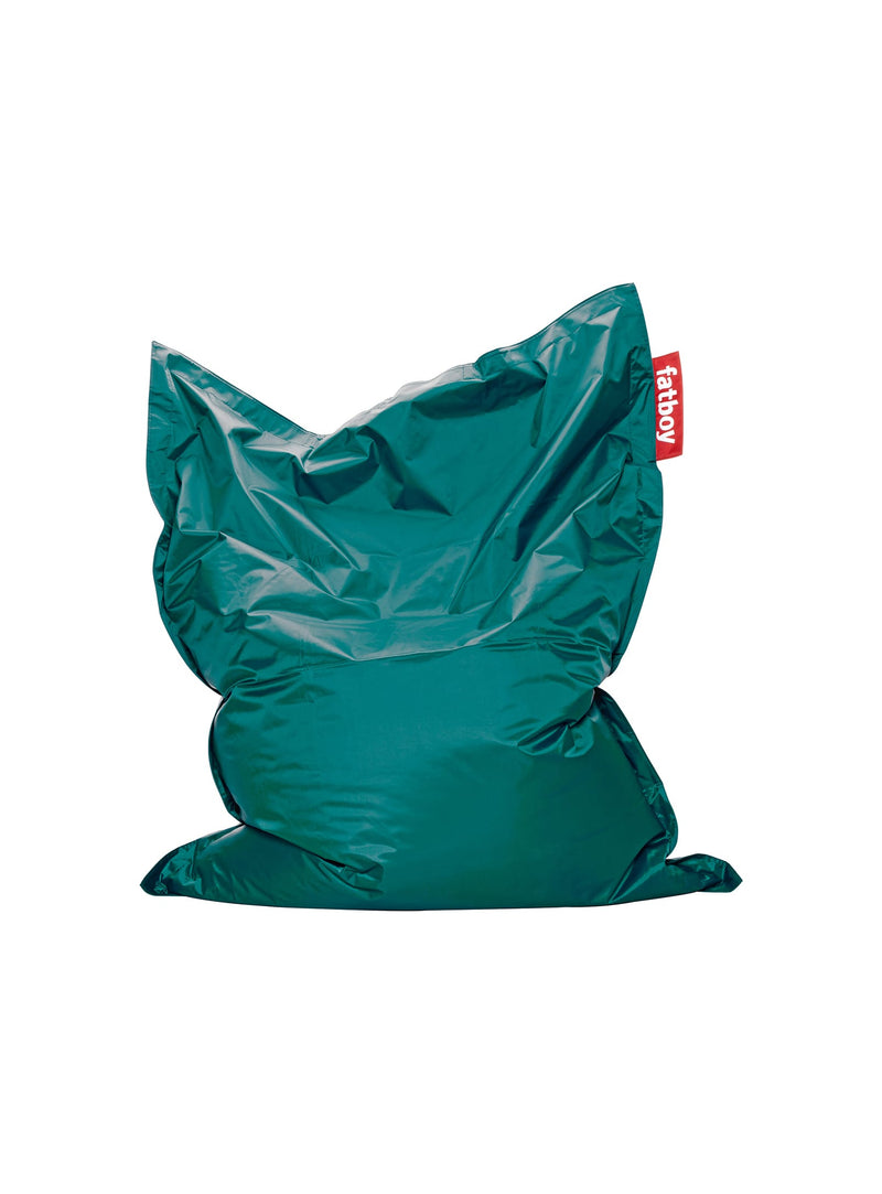 Fatboy Slim bean bag in turquoise color, a sleek and modern bean bag chair offering stylish comfort, perfect for minimalist Canadian homes and spaces.