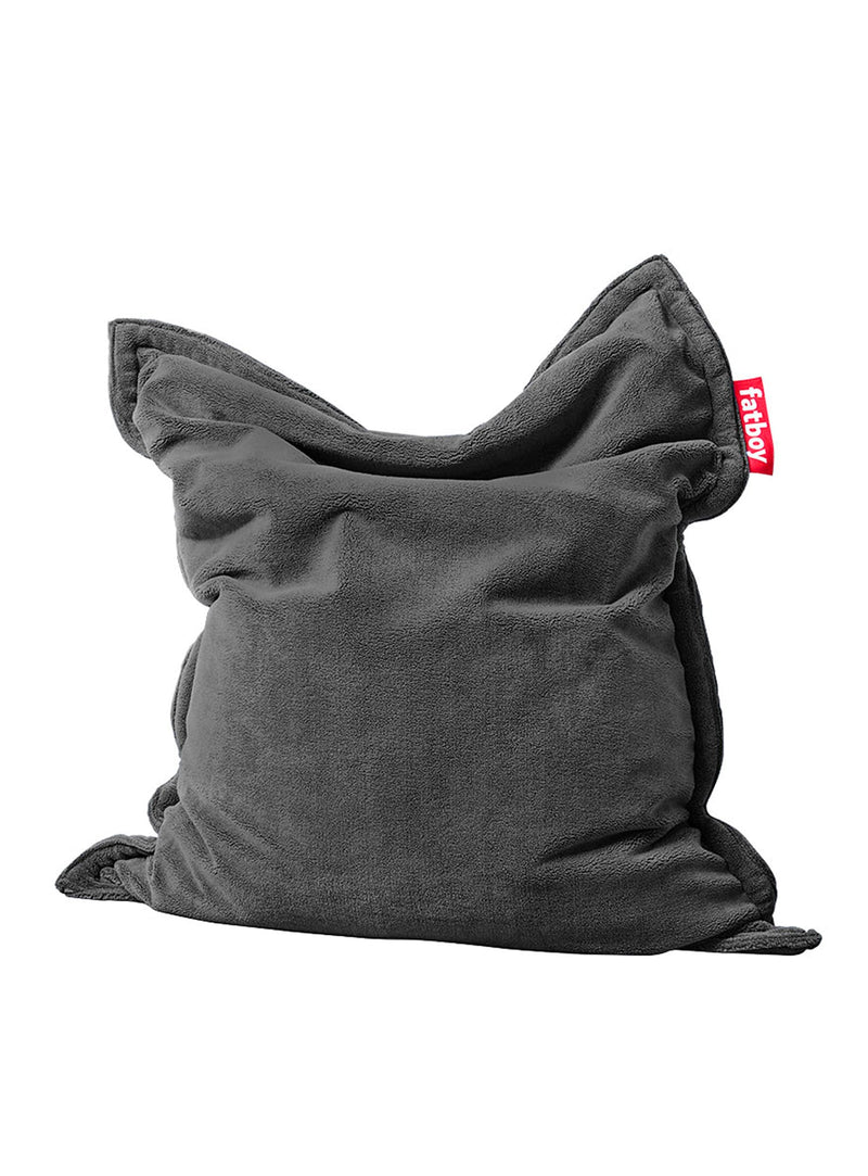 Fatboy Slim Teddy bean bag in anthracite color, a cozy and soft bean bag chair perfect for Canadian homes, combining comfort and style. Ideal for lounging.