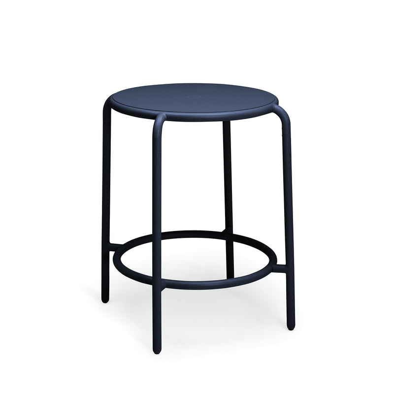 Fatboy Toní Haute Bistreau in dark ocean color: stylish outdoor bar table, inspired by classic bistro furniture, perfect for gardens and patios.