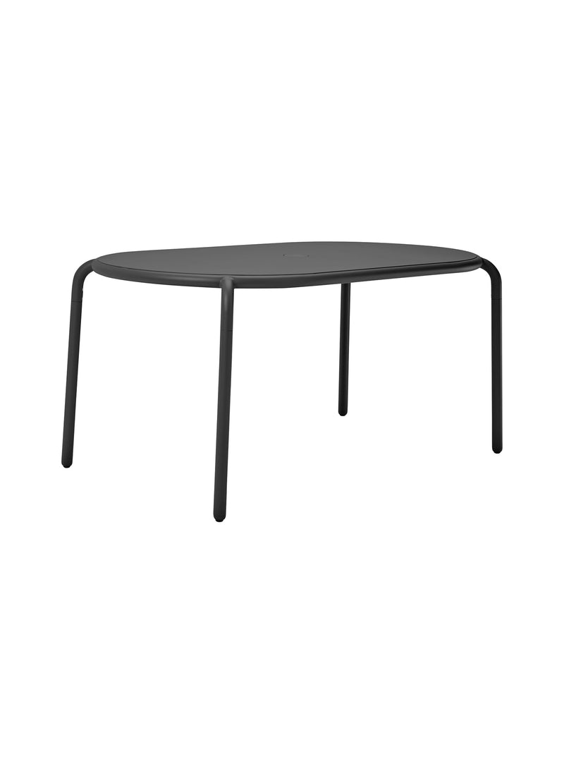 Fatboy Toní Tavolo Outdoor Aluminum Table for up to 6 in Anthracite (Size: 160 x 90 x 76 cm)