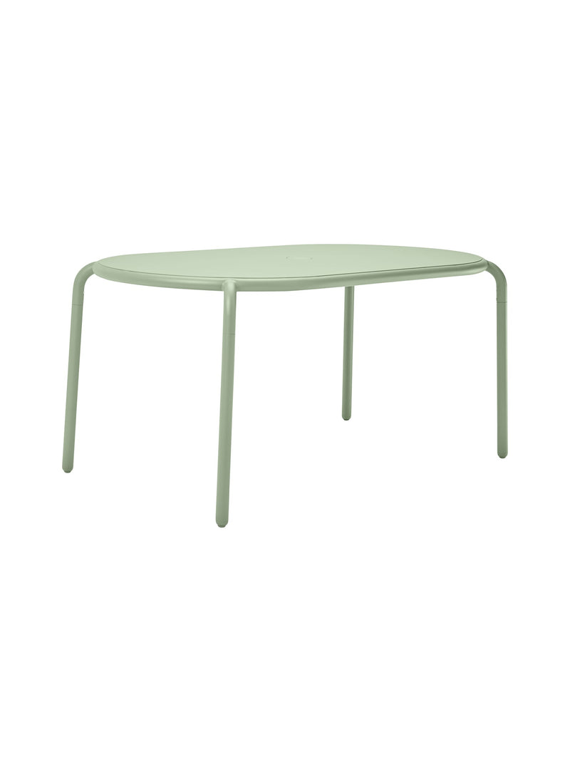 Fatboy Toní Tavolo Outdoor Aluminum Table for up to 6 in Mist Green (Size: 160 x 90 x 76 cm)