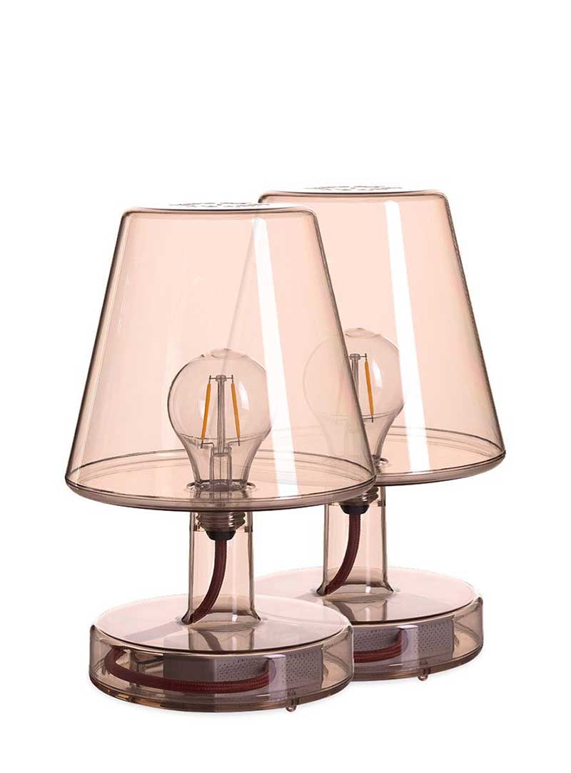 Fatboy Canada Transloetje, rechargeable portable table lamp, set of 2, brown