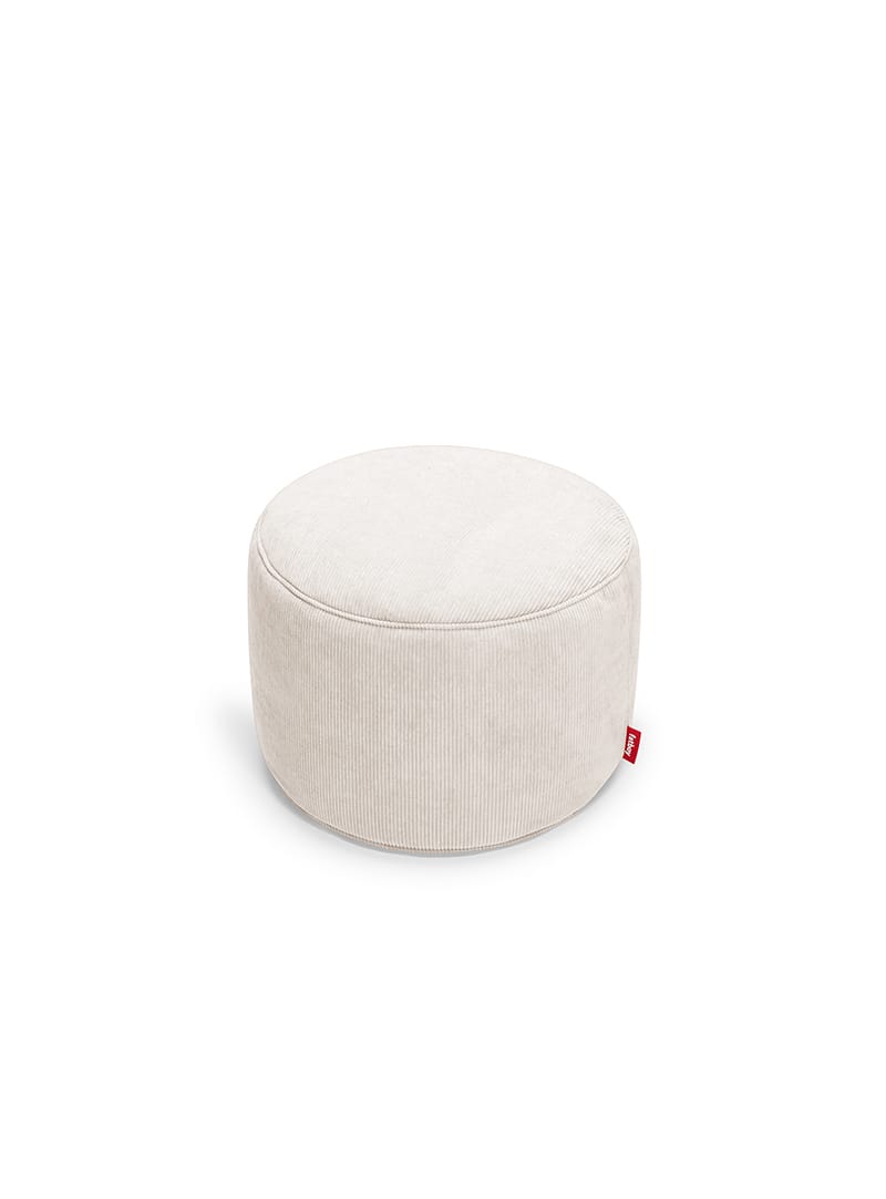 Point Cord by Fatboy, indoor ottoman and footrest, cream