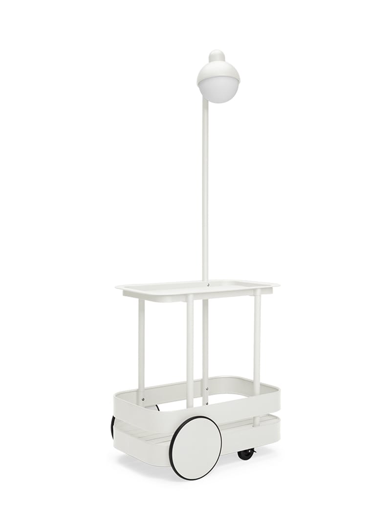 Jolly Trolley, lighted bart cart, indoor and outdoor use by Fatboy, light grey