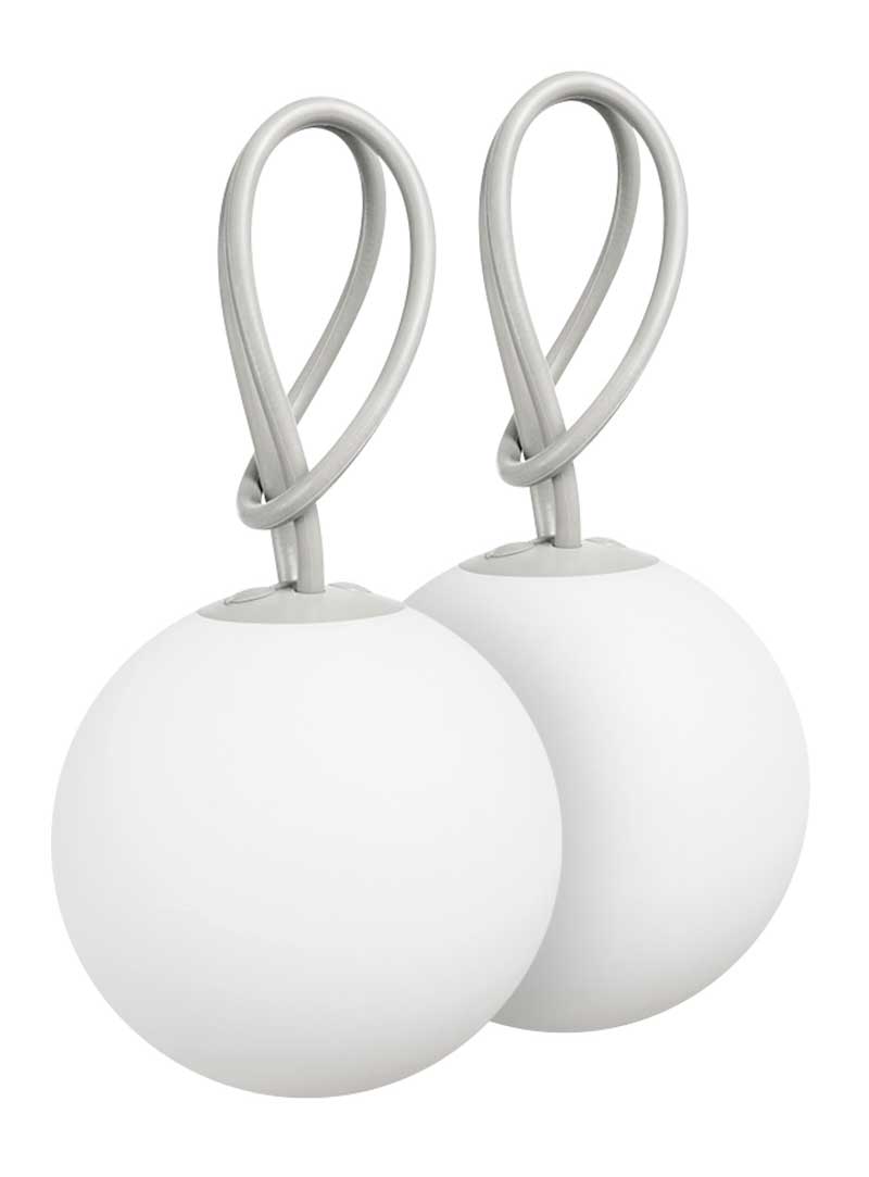 Fatboy Canada Bolleke, indoor & outdoor rechargeable hanging lamp, set of 2, light grey