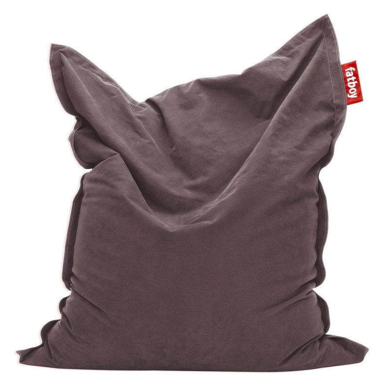 Fatboy Canada Original Stonewashed, bean bag with cotton fabric for indoor use with a machine washable cover, grey