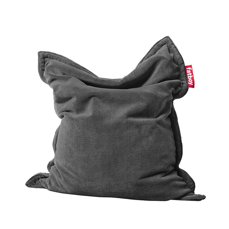 Fatboy Canada Slim Teddy, super-soft indoor bean bag, easy to clean, anthracite